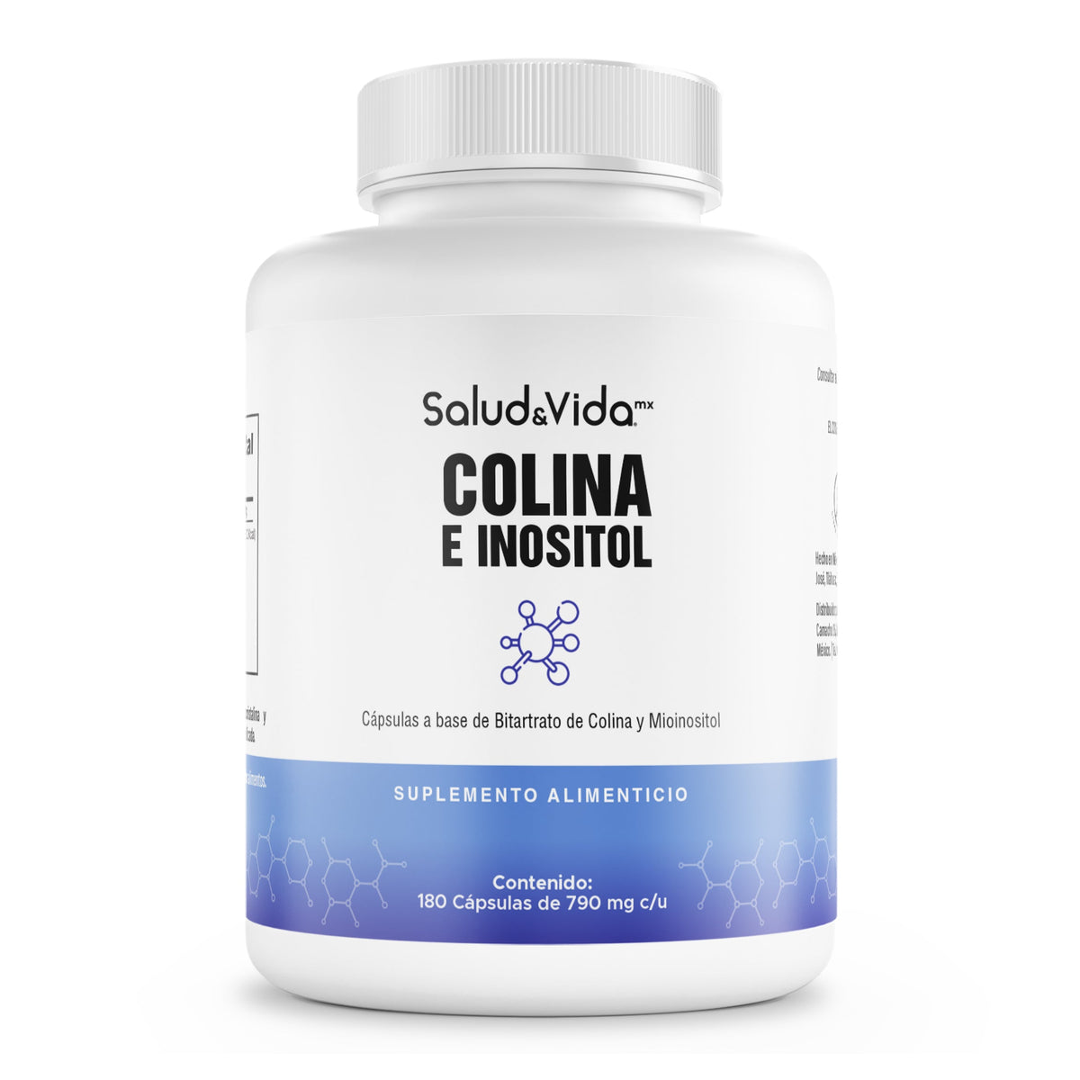 Colina E Inositol 1200mg por porción (2 cápsulas)