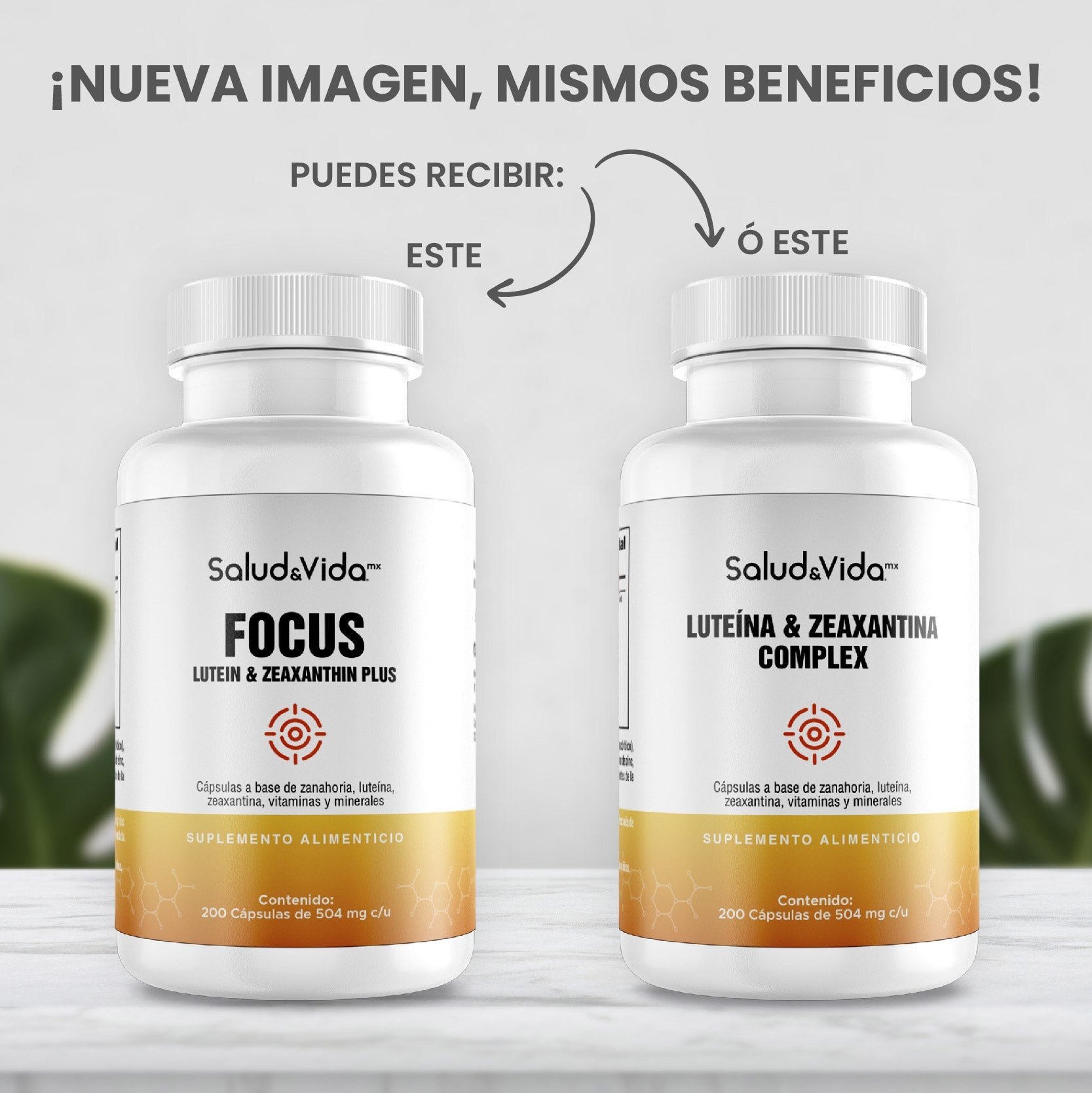 Complejo de Luteína y Zeaxantina con Vitaminas y minerales - Focus 504mg