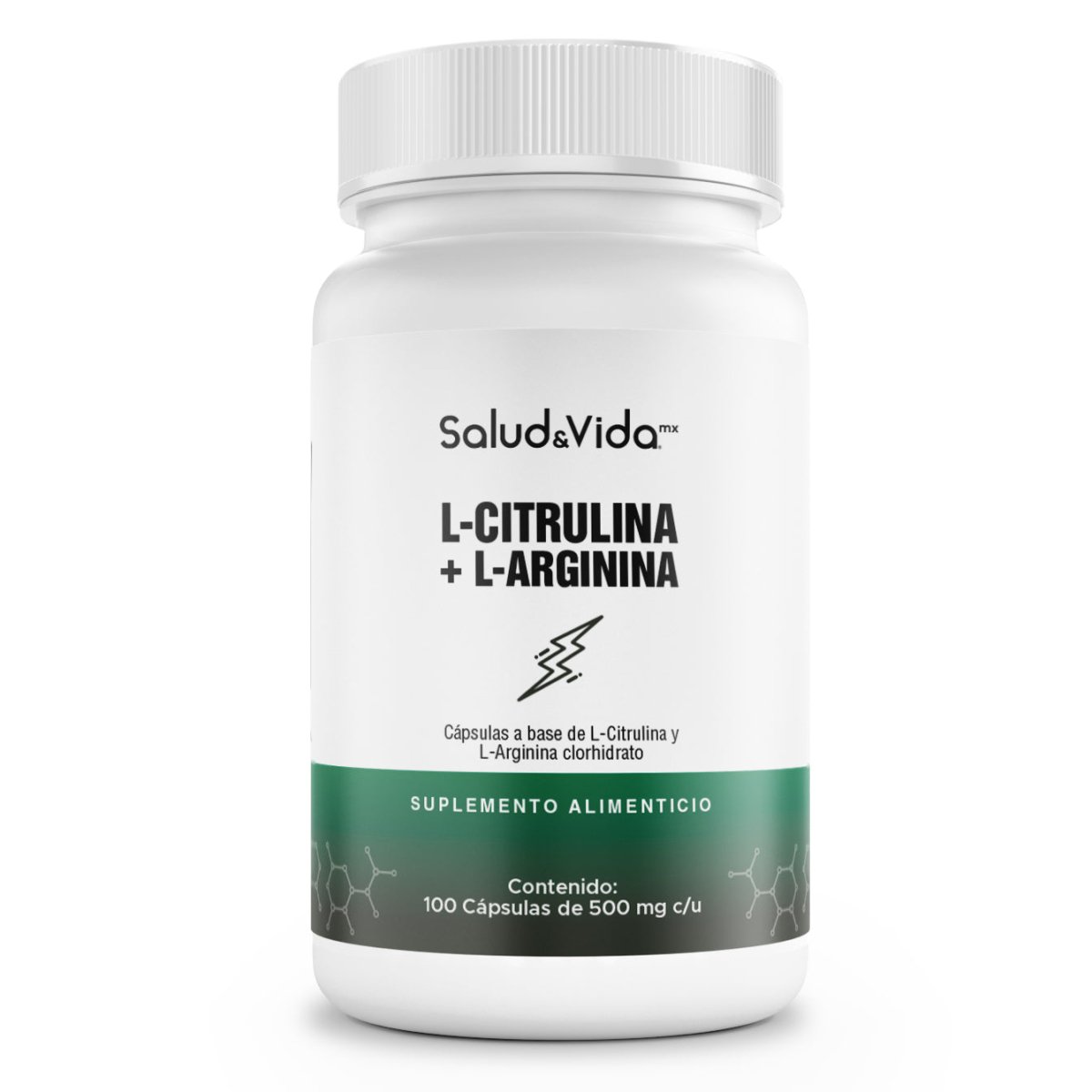 L-Citrulina con Arginina 100 Cápsulas 500mg - SaludVida México