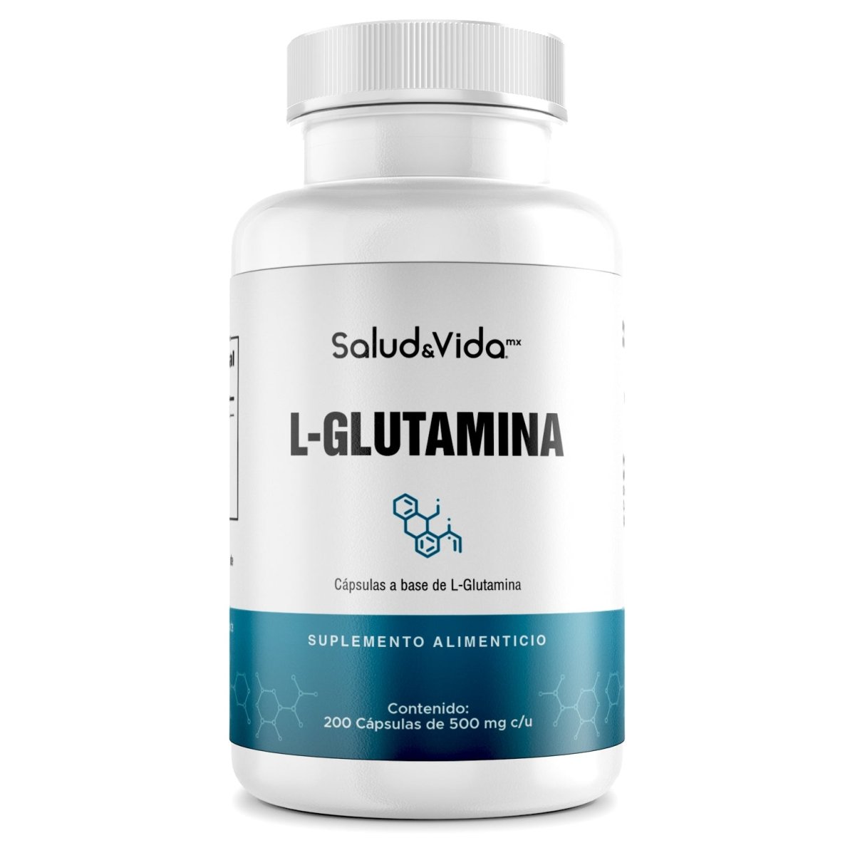 L-Glutamina 200 cápsulas 500mg - SaludVida México